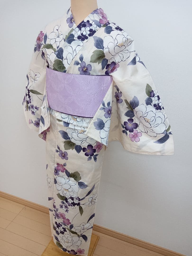 綿麻浴衣　トールサイズ　裄70cm