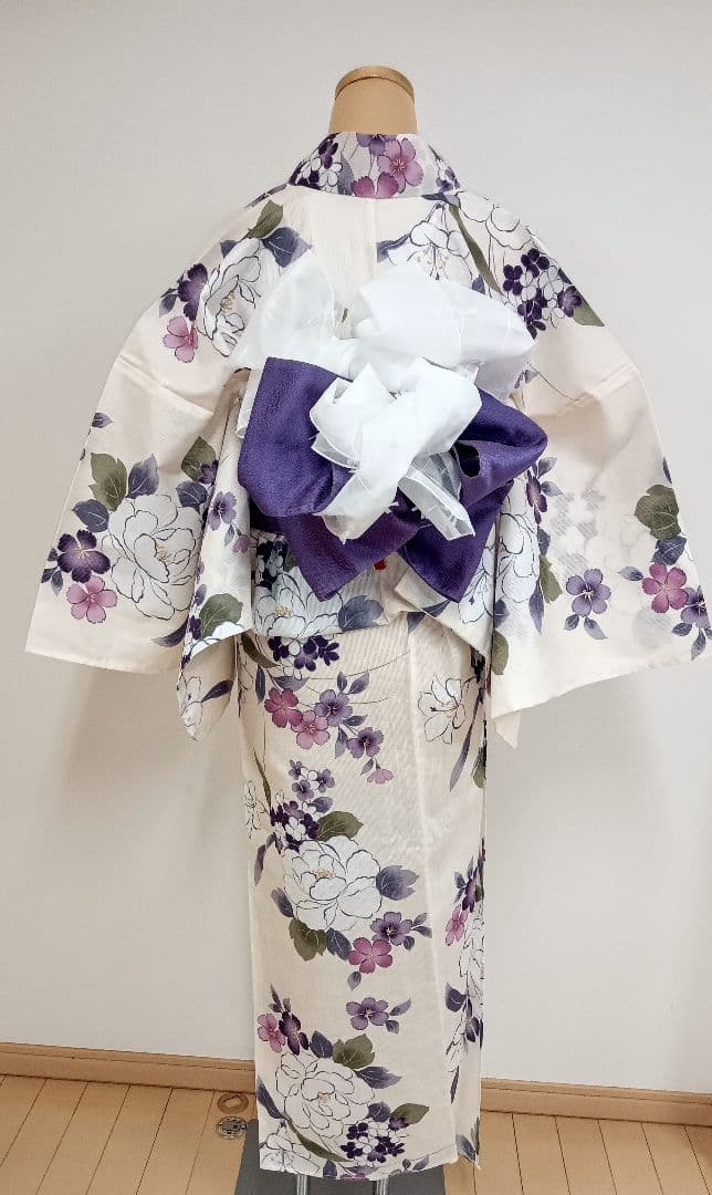 綿麻浴衣　トールサイズ　裄70cm