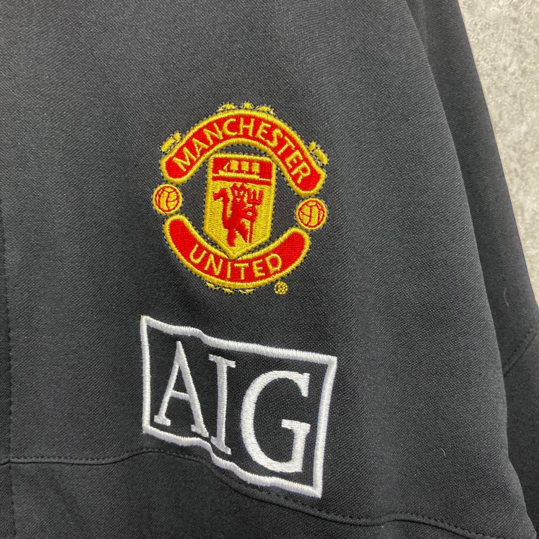 レア《ナイキ》マンチェスターユナイテッド刺繍トラックジャケット ジャージ/XL