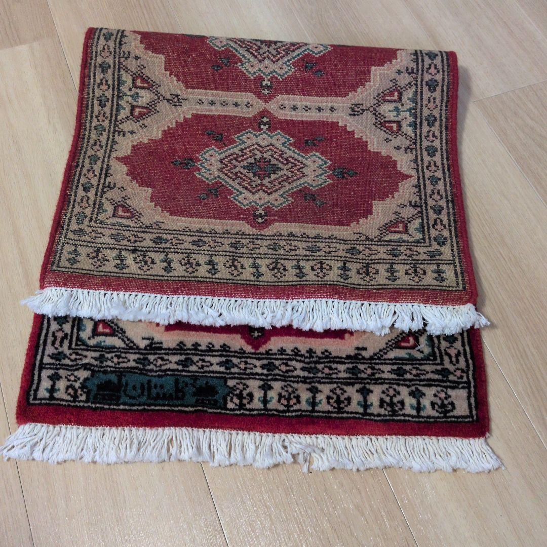 44x84cmパキスタン手織りマット(413)ギャッベ・ペルシャ・毛・じゅうたん