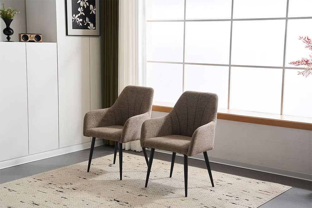 迅速発送！【SET2脚】北欧風 ダイニングチェア 椅子 Light Brown