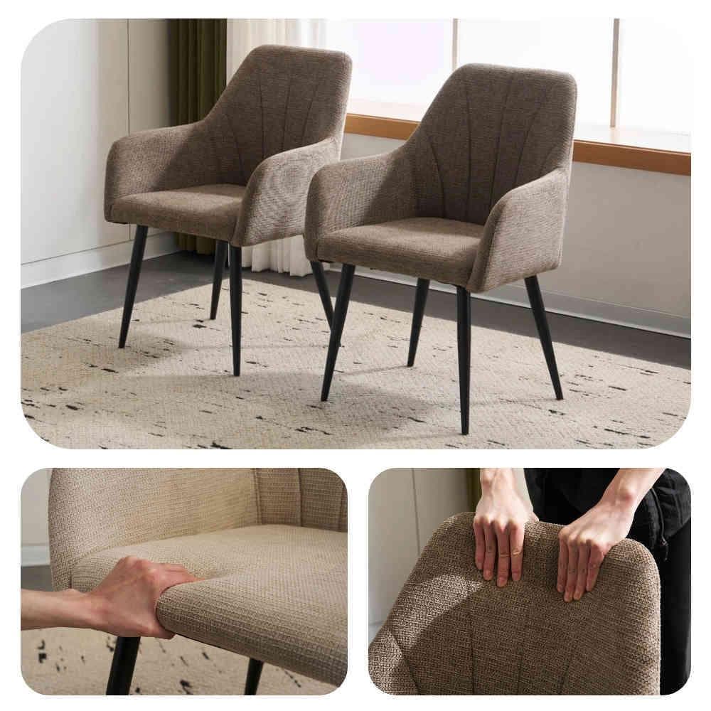 迅速発送！【SET2脚】北欧風 ダイニングチェア 椅子 Light Brown