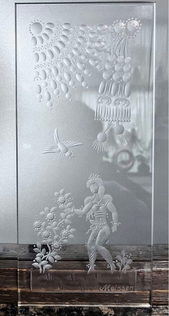 マイセンクリスタル:【希少】クリスタル彫刻壁掛け | 激安通販のイー