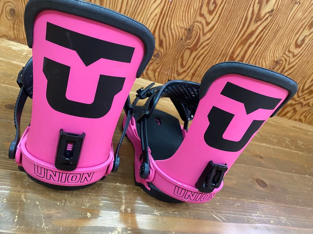 使用回数小！　Union FORCE ビンディング ピンク 22-23モデル　M