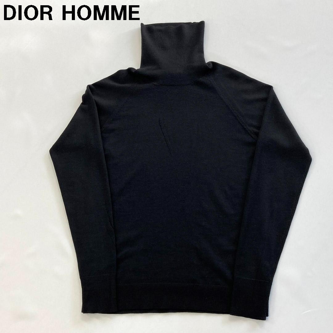 Dior Hommeディオールオム 爪痕ダメージ加工タートルニット エディ期 M