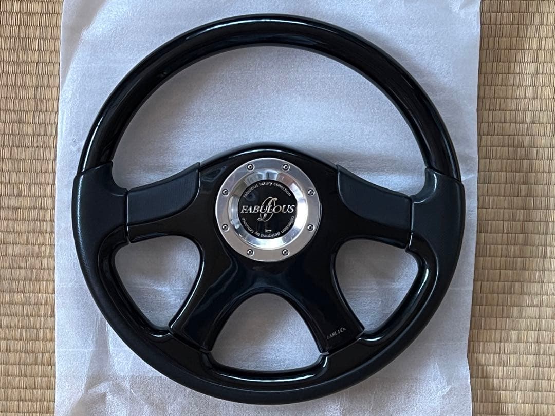 最終値下げFABULOUS ステアリング 5本スポーク ブラック 最終値下げ