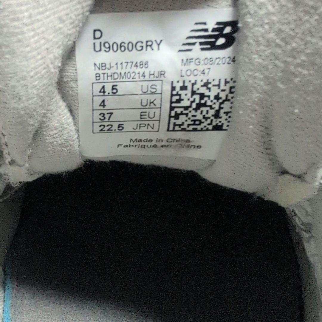 ニューバランス U9060GRY 22.5cm レディース スニーカー グレー