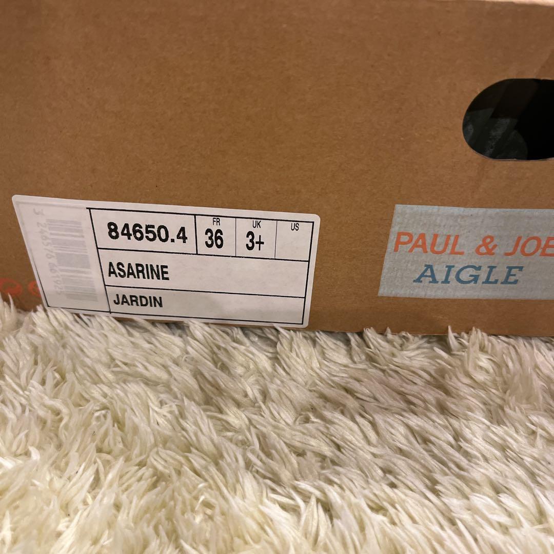 新品タグ付き PAUL & JOE AIGLEコラボ 花柄長靴 レインシューズ