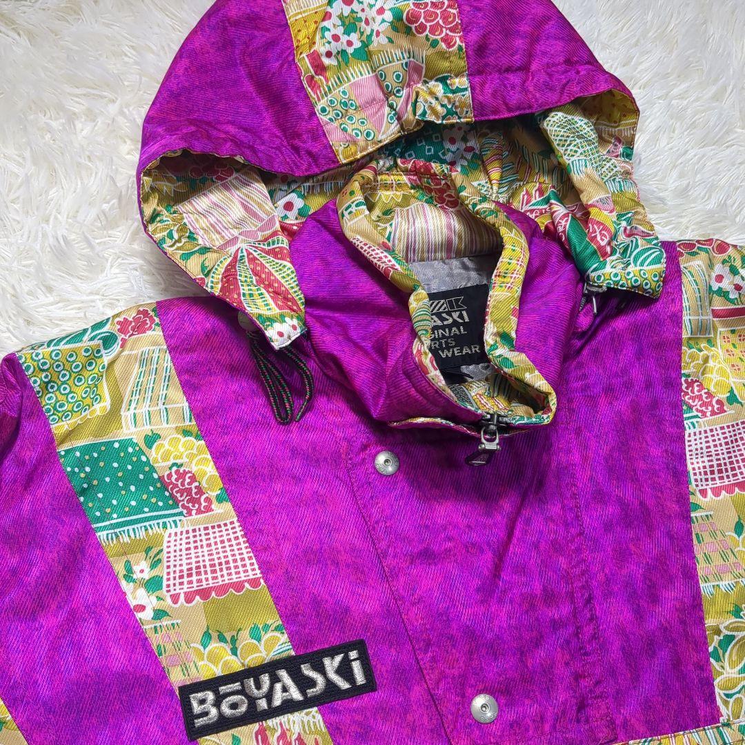 【レア✨BOYASKI✨LL】スキー スノー ウェア 和柄 レトロ セットアップ