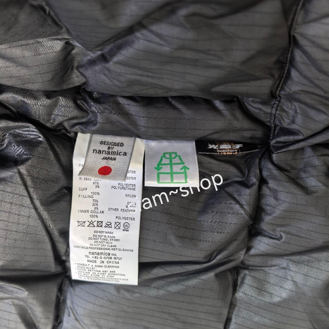 nanamica short down jacket black サイズM