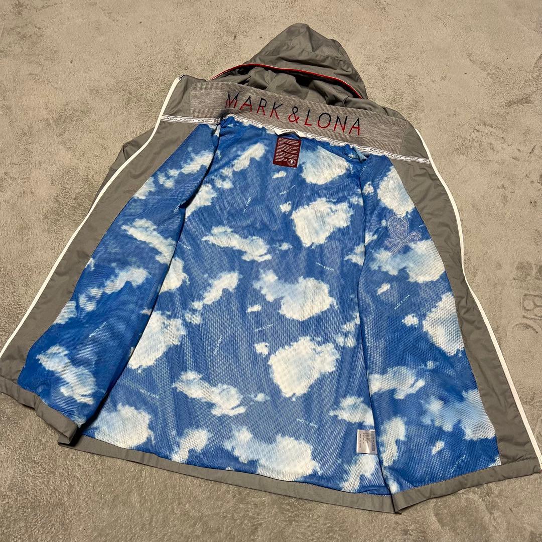 マークアンドロナ　ナイロンジャケット グレー　Mサイズ　ゴルフウェア