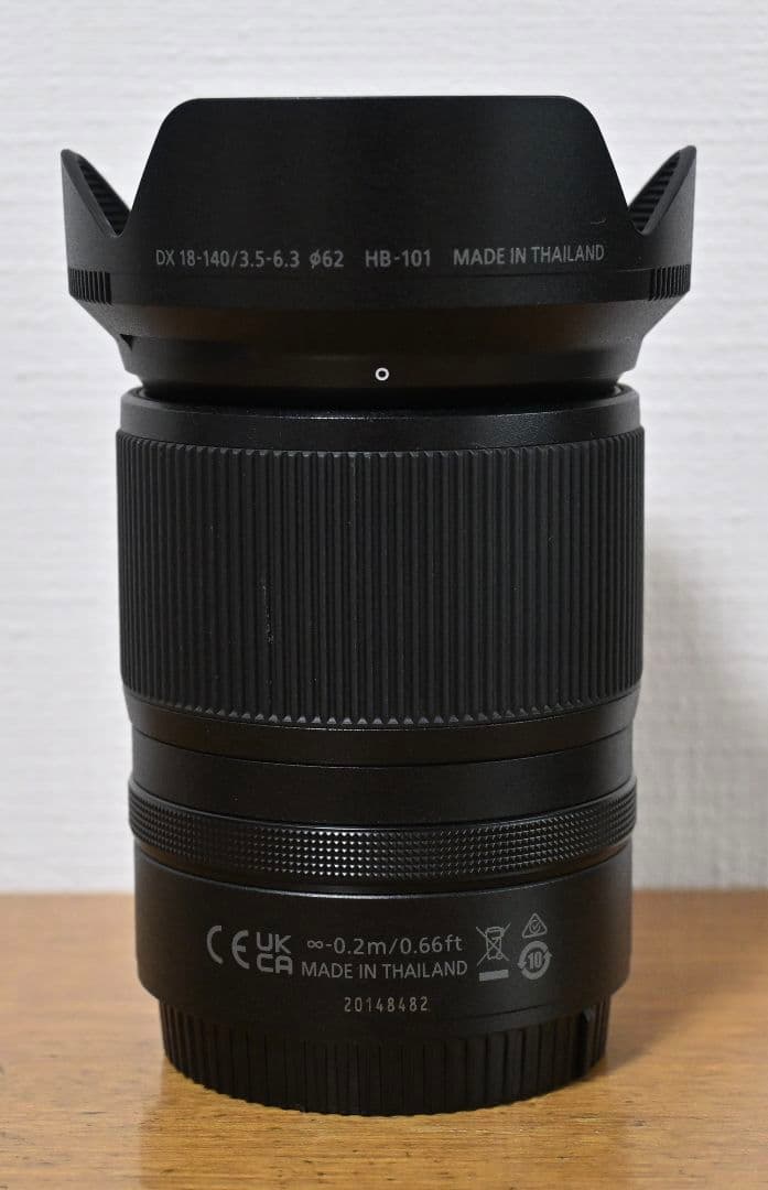 Nikon Z DX 18-140mm f/3.5-6.3 別売レンズフード付