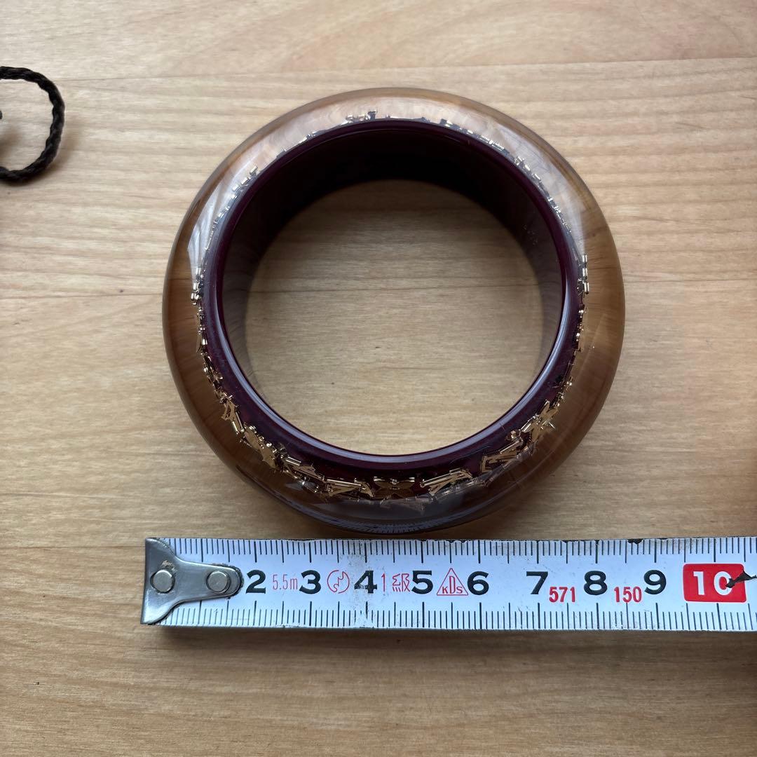 Louis Vuitton 赤茶色バングル