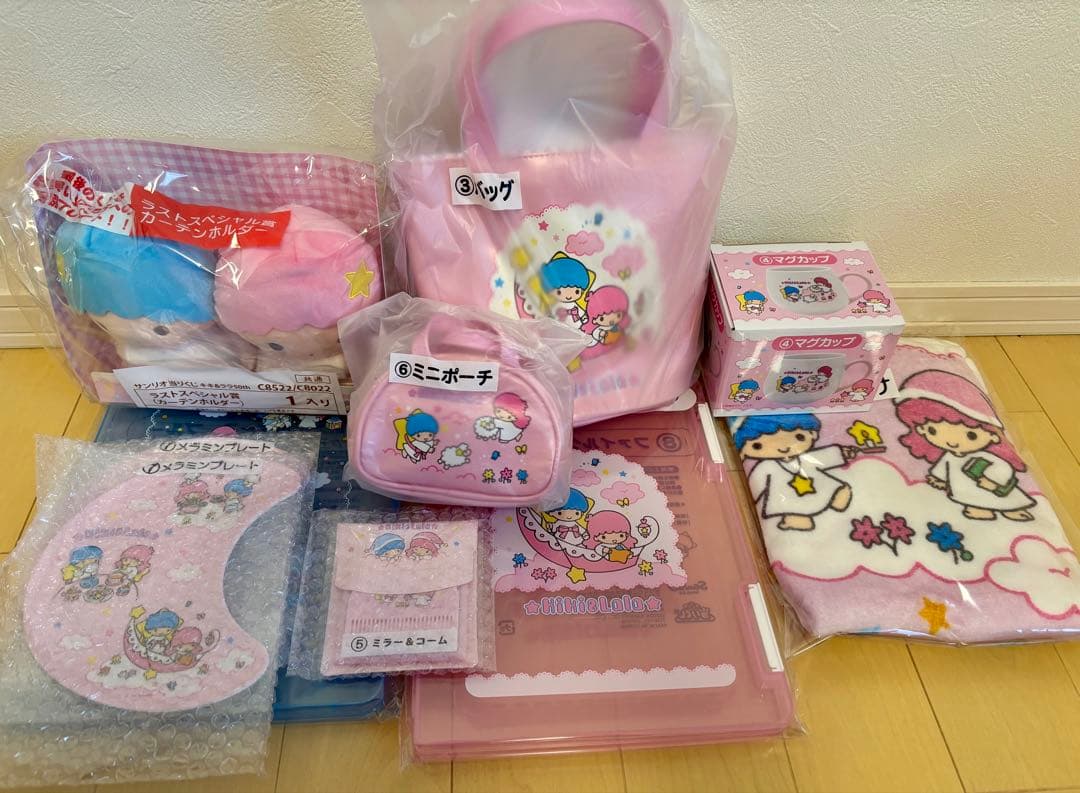 キキララ50周年一番くじバッグラストワン賞まとめ売り - メルカリ