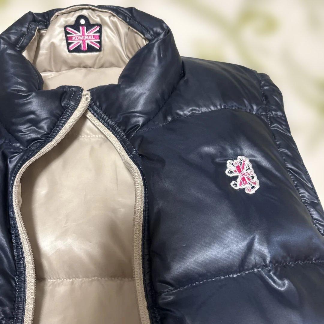 Admiral レディースゴルフウェアー　ダウンベスト　リバーシブル　 サイズL