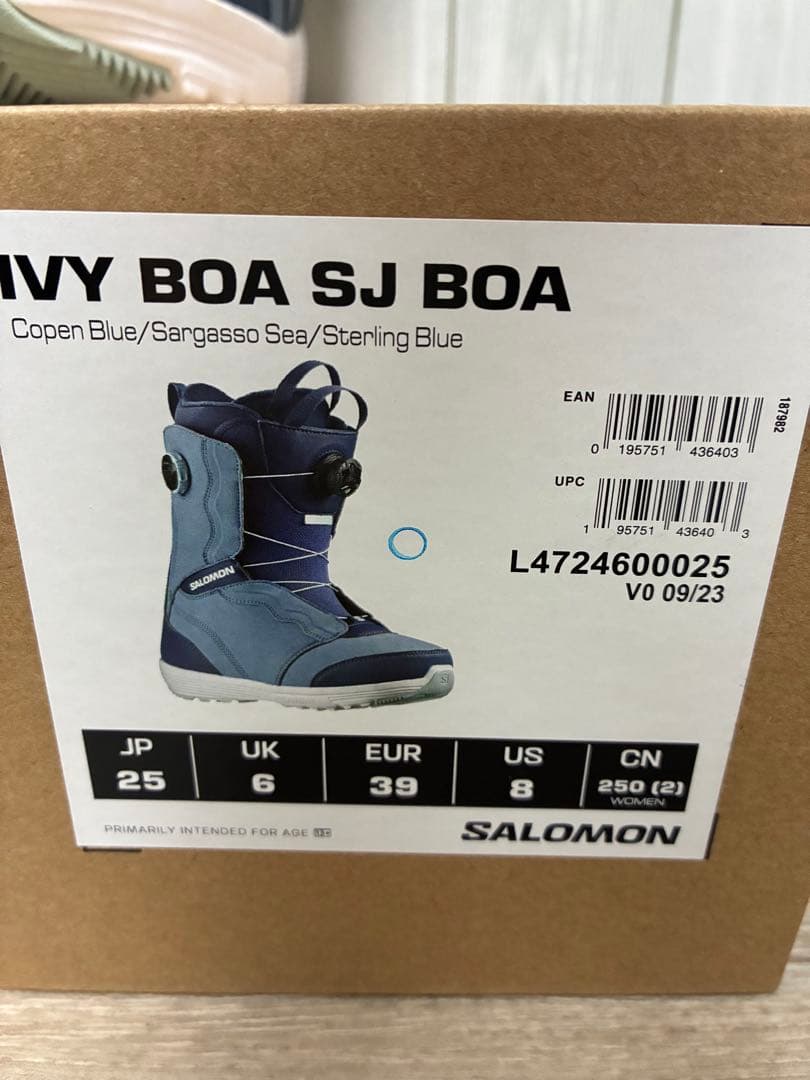 新品同様SALOMON IVY BOA SJ BOA ブーツ 25cm