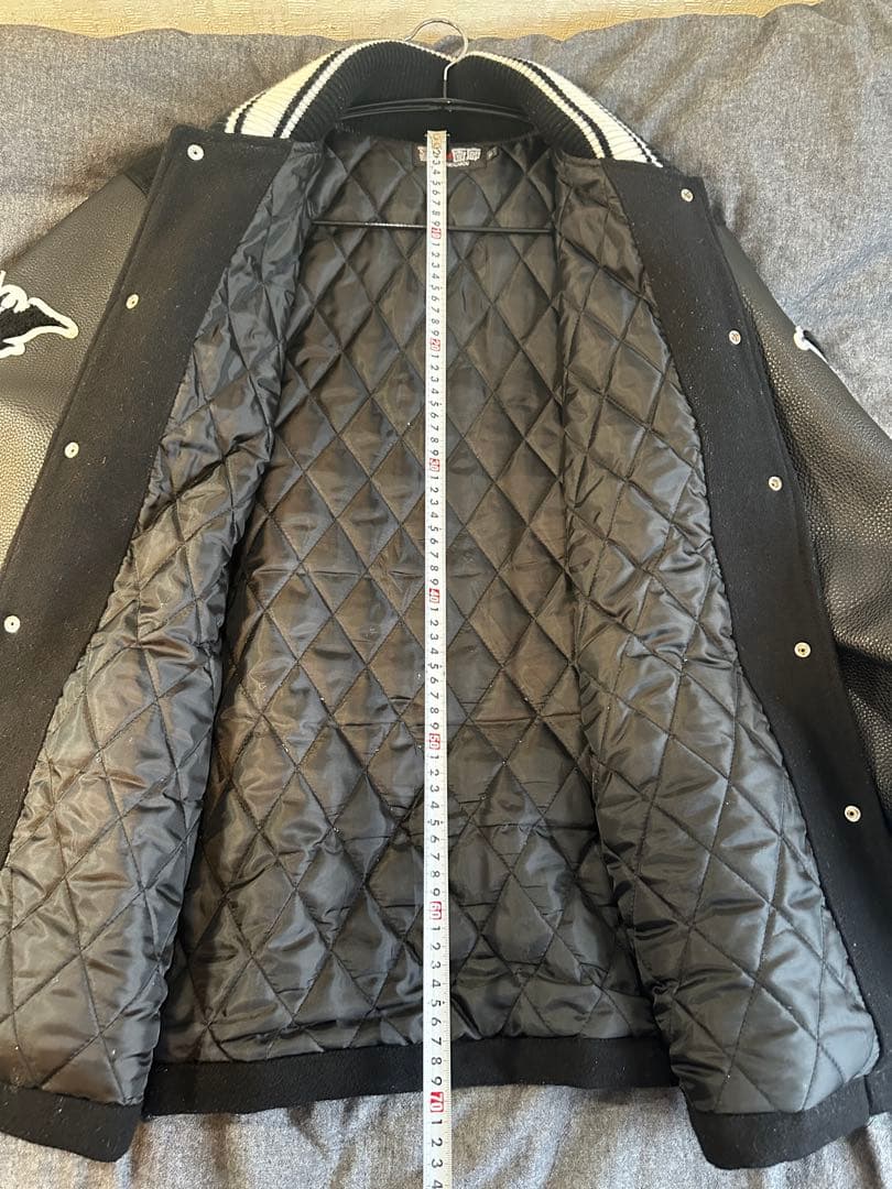 【希少】墓場の画廊 デビルマン/スタジアムジャンパー限定版 袖部分革仕様