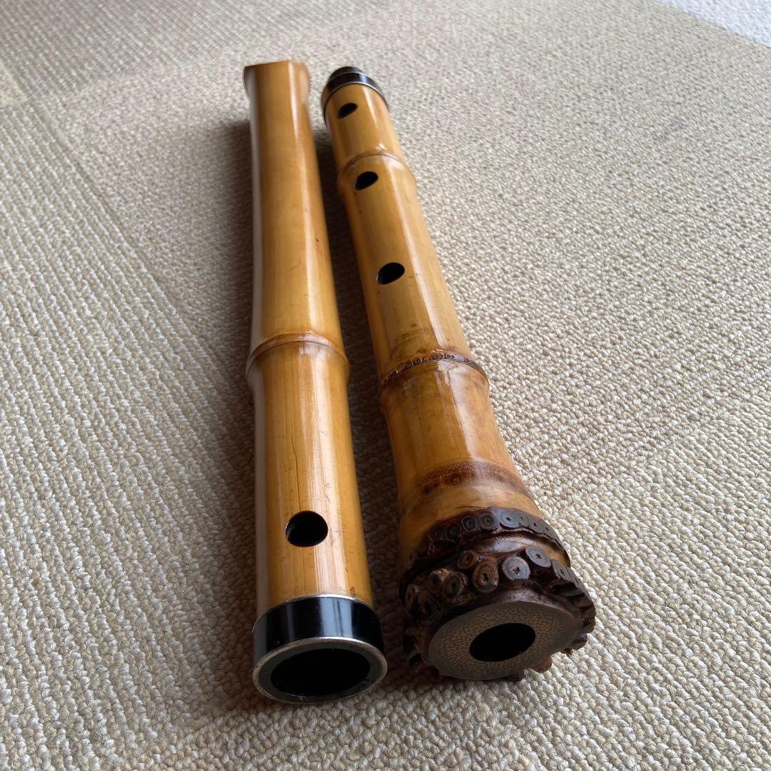 147 値下げ　尺八　ニ尺一寸管　玉水銘