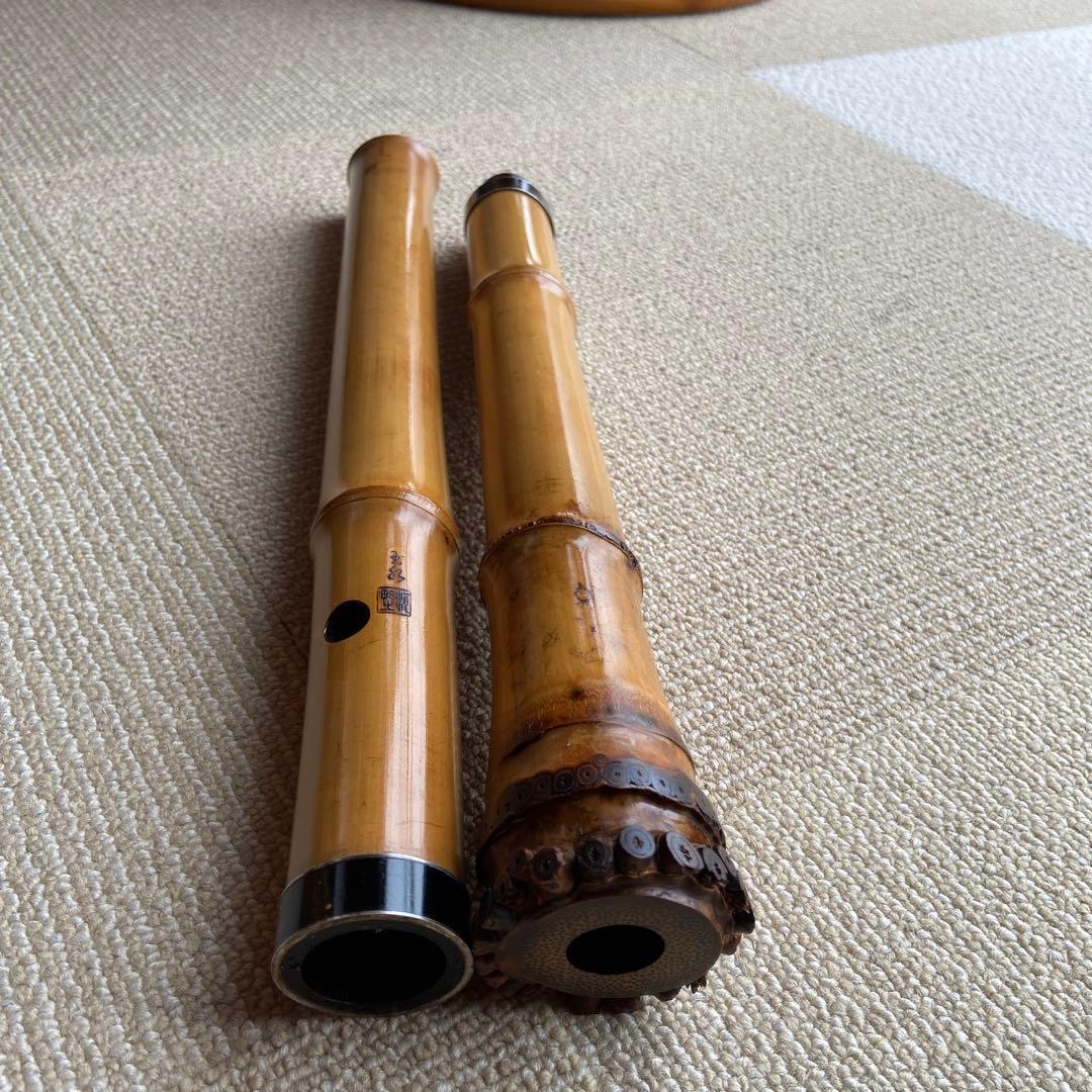 147 値下げ　尺八　ニ尺一寸管　玉水銘