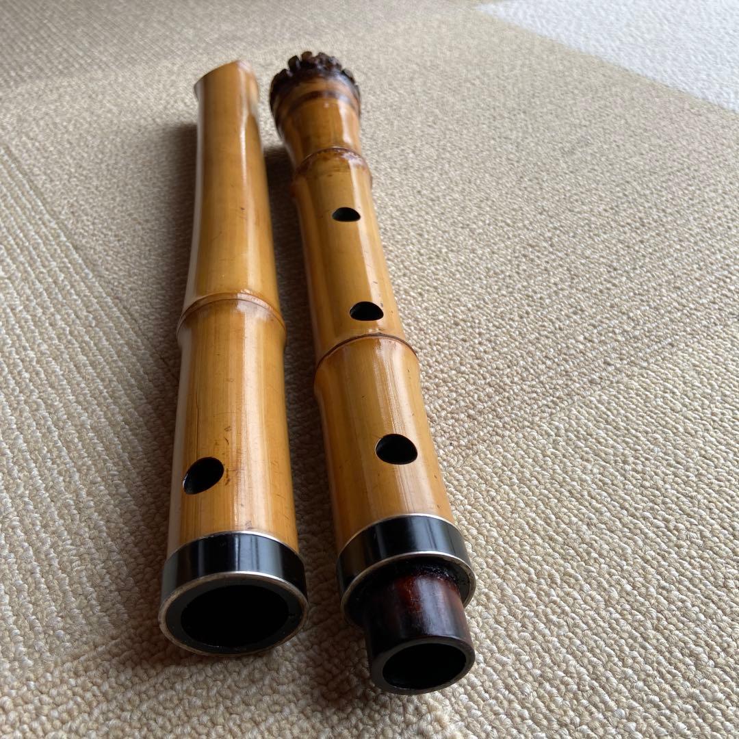 147 値下げ　尺八　ニ尺一寸管　玉水銘