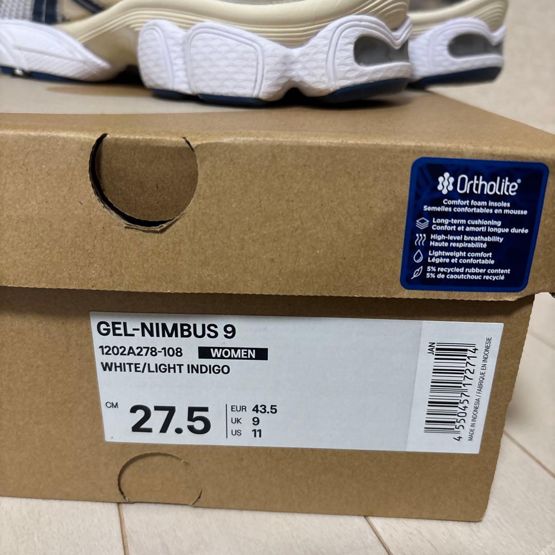 asics gel nimbus 9 27.5cm アシックス