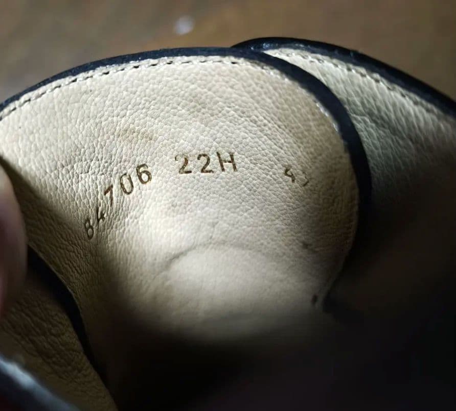 PARABOOT シャンボード　UK4ハーフ　ブラック　純正シューツリー・箱付き