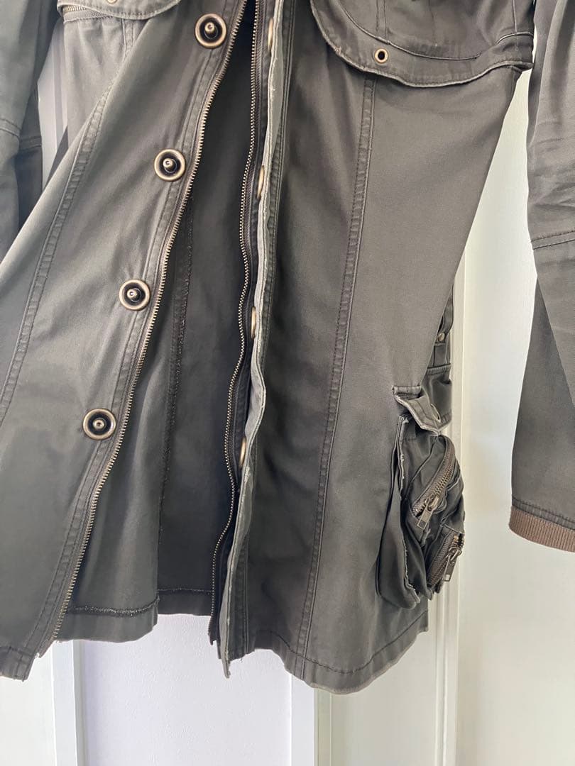 d.i.a カーキジャケット　2way ダメージデザイン　y2k