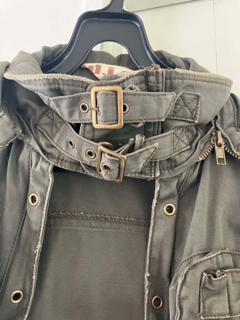 d.i.a カーキジャケット　2way ダメージデザイン　y2k