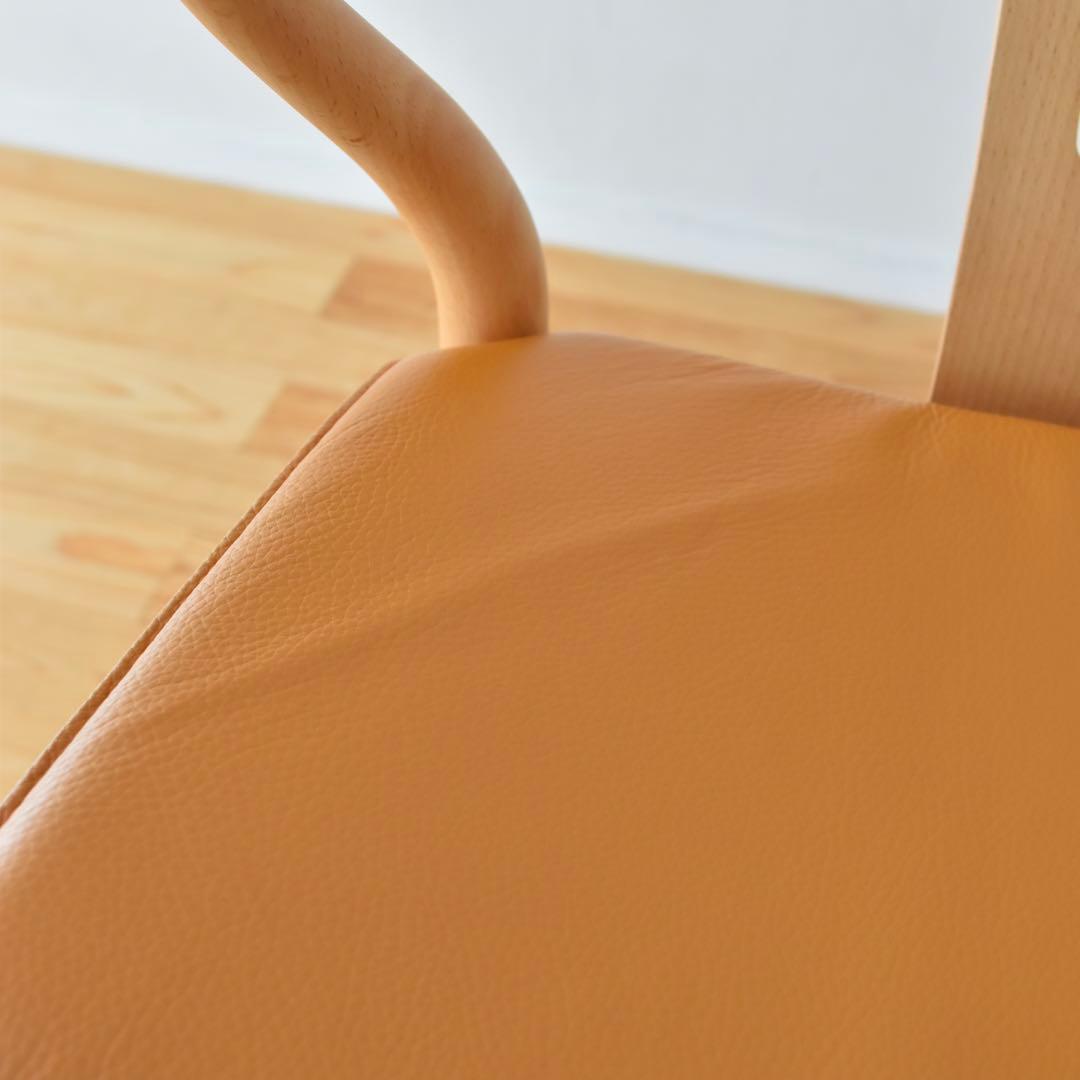 CH24 Hans.J.Wegner Yチェア　本革シートパッド付き　日本サイズ