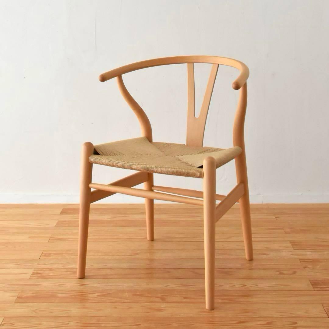 CH24 Hans.J.Wegner Yチェア　本革シートパッド付き　日本サイズ
