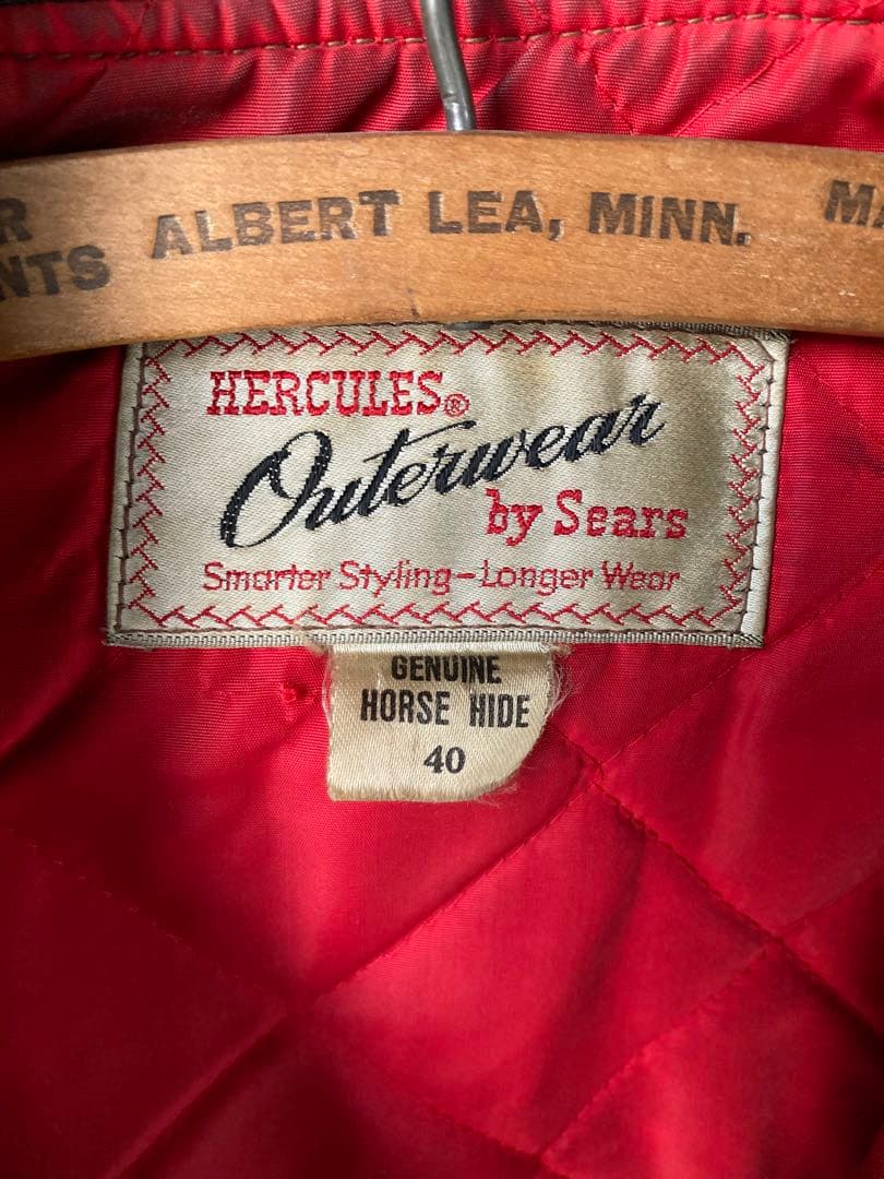 60sヘラクレスA-2レザージャケット シアーズ ホースハイド