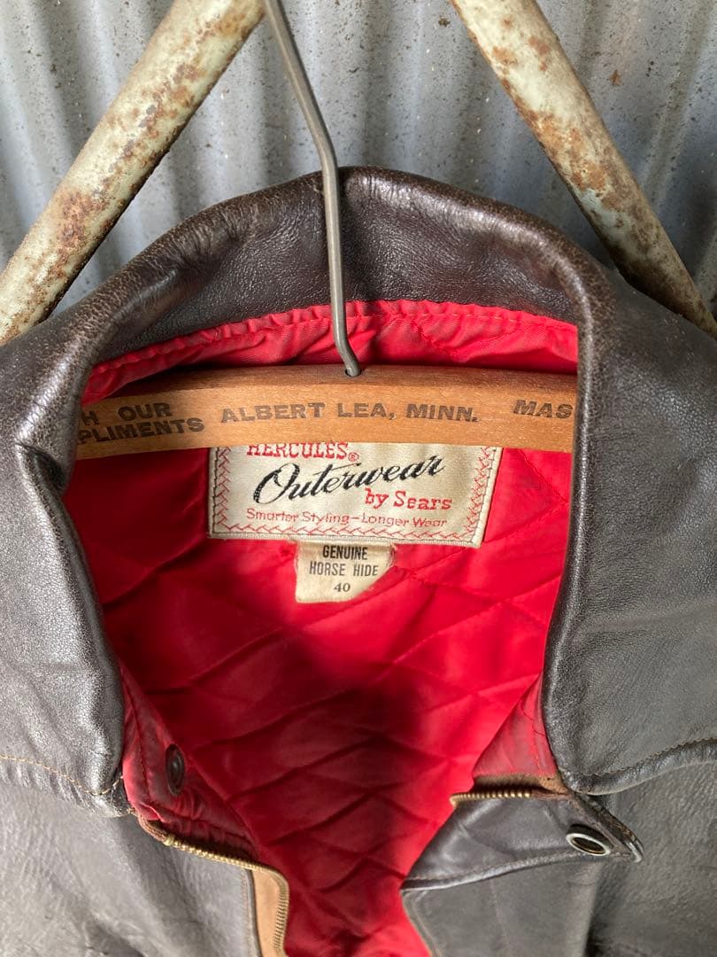 60sヘラクレスA-2レザージャケット シアーズ ホースハイド