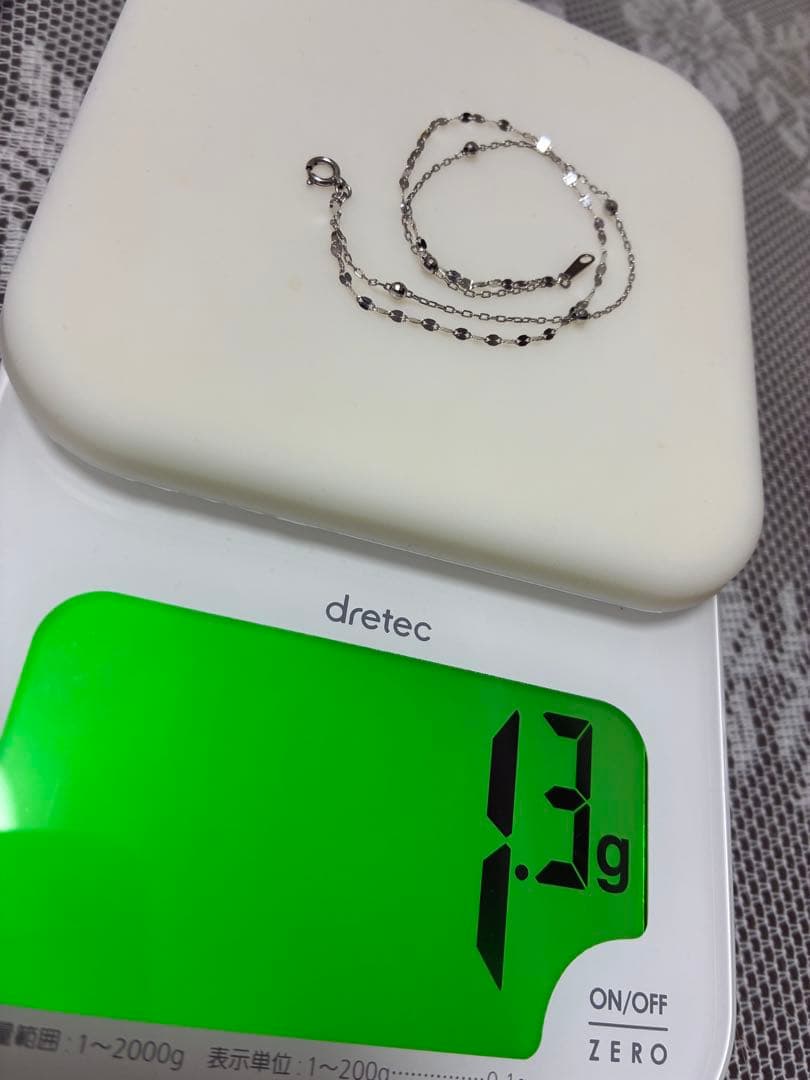 ツツミTSUTSMI 18金ホワイトゴールドブレスレット