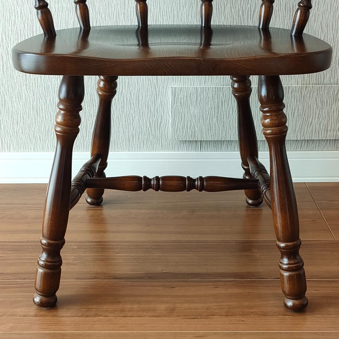 〈美品〉キツツキ　アームチェア　キャプテン　持ち手　ろくろ脚