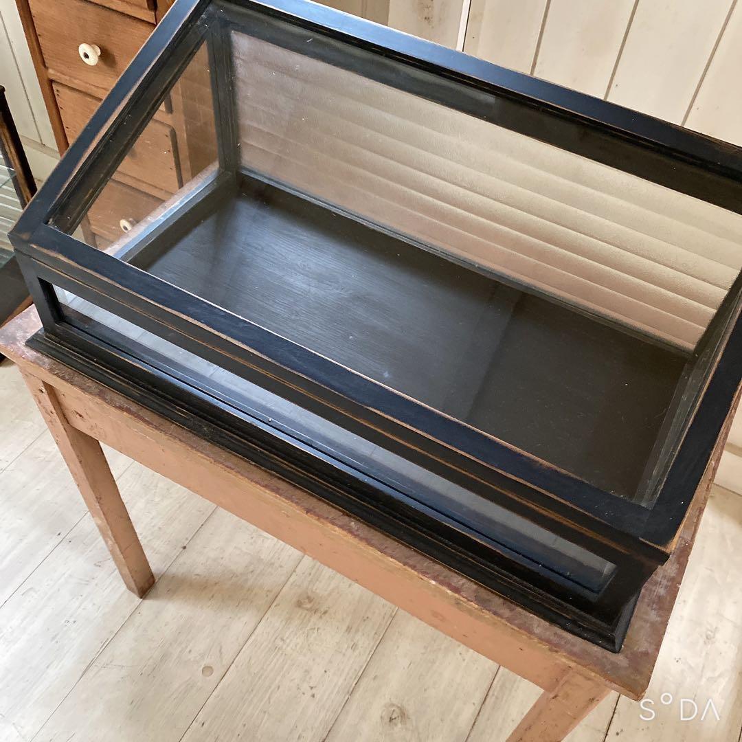 フランスアンティークガラスケース　アクセサリーケース　ディスプレイケース