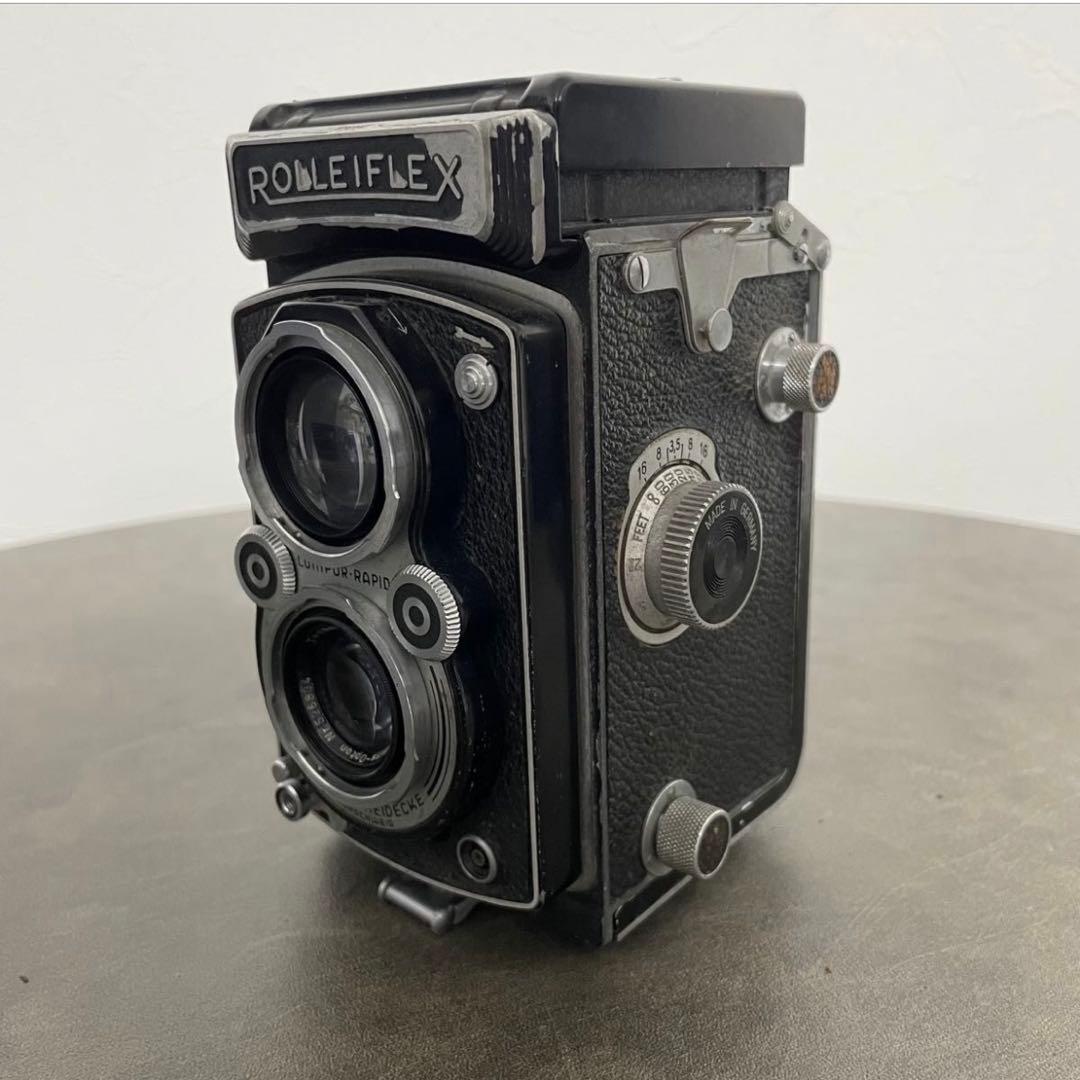 Rolleiflex 二眼レフカメラ ジャンク品 レザーケース付き パーツ取り
