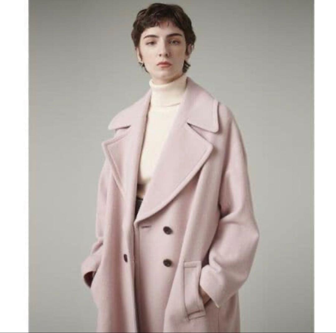 LANVIN en Bleu ランバンオンブルー　ビッグカラーチェスターコート