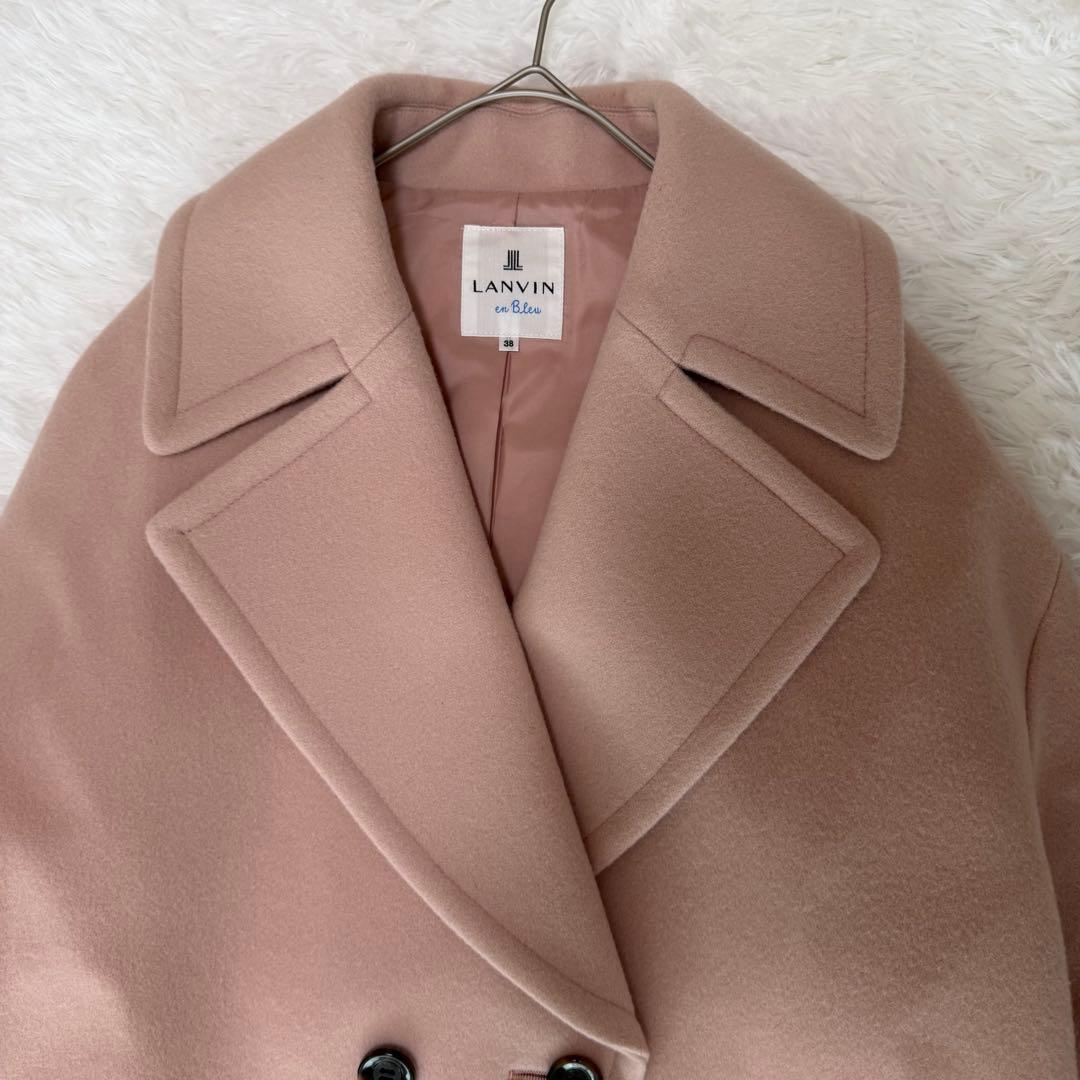 LANVIN en Bleu ランバンオンブルー　ビッグカラーチェスターコート