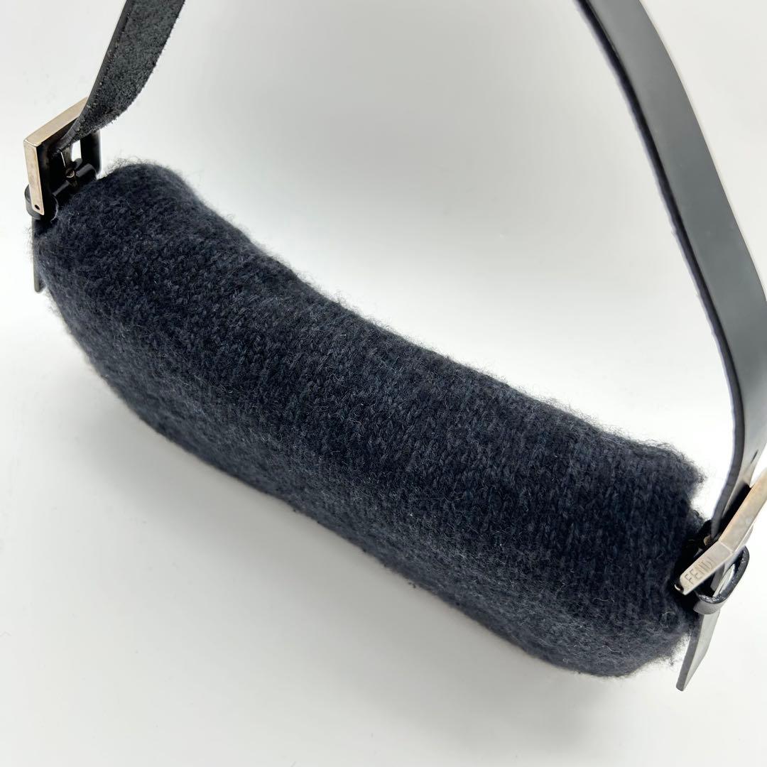 極美品 90s FENDI マンマバケット 編み込み ウール カシミヤ ニット