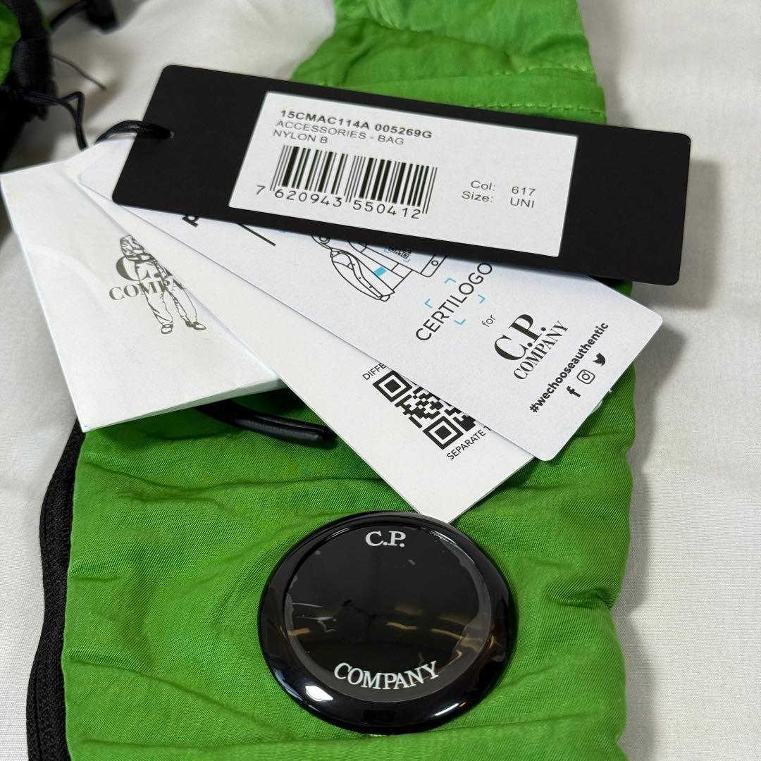 【定価4.2万/あおば着用】C.P.Company ボディ バッグ グリーン