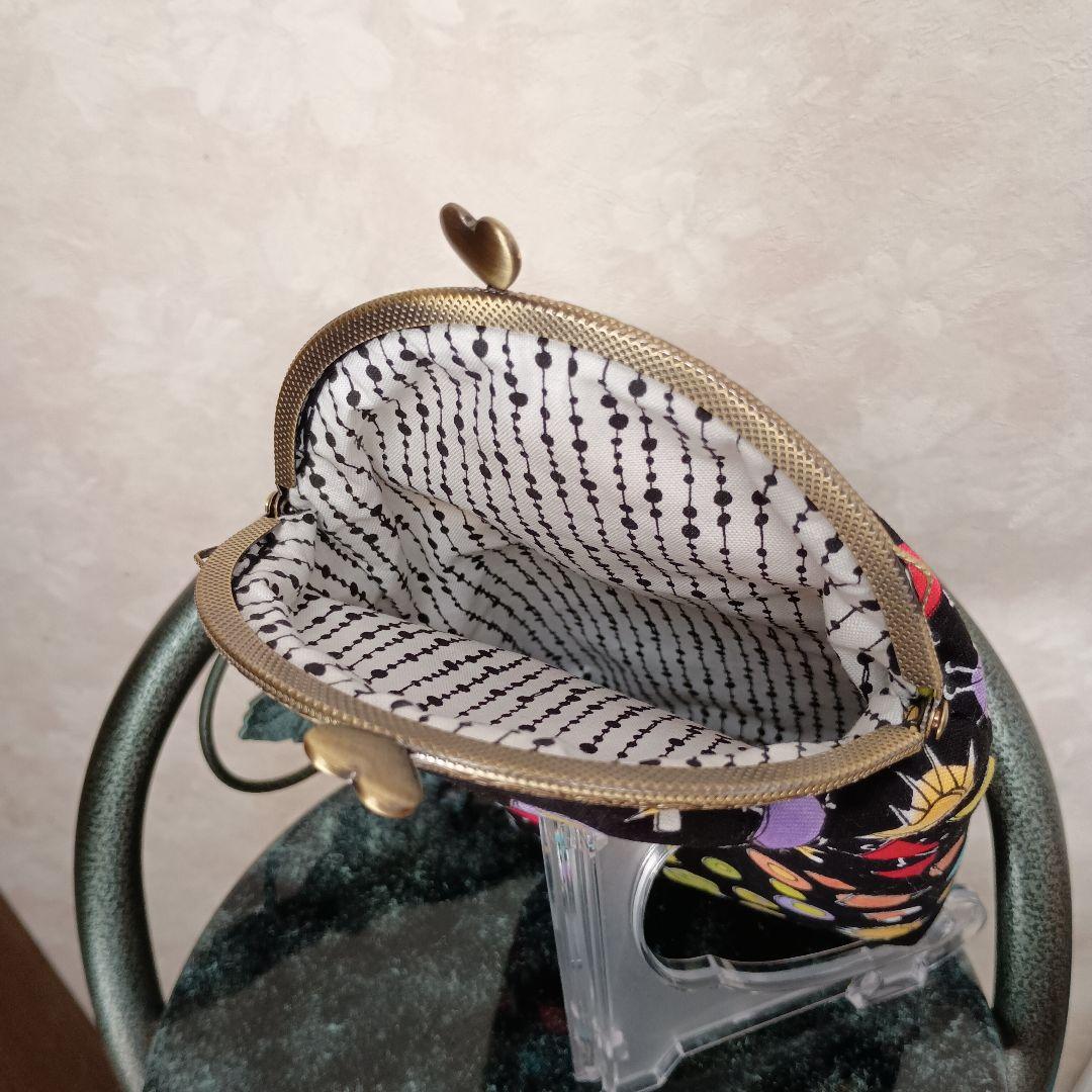 ロラライハリス 携帯スマホポーチ 小物バッグ がま口ポーチ