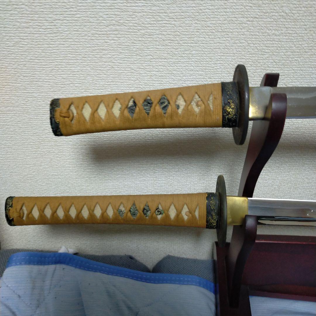 居合刀　模造刀　日本刀　刀剣　樋入り刀身　鉄鍔　鮫皮 　脇差　太刀