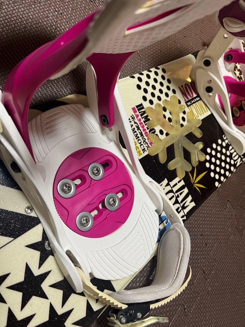 SPOON Hammock スノーボードビンディング ピンク　110