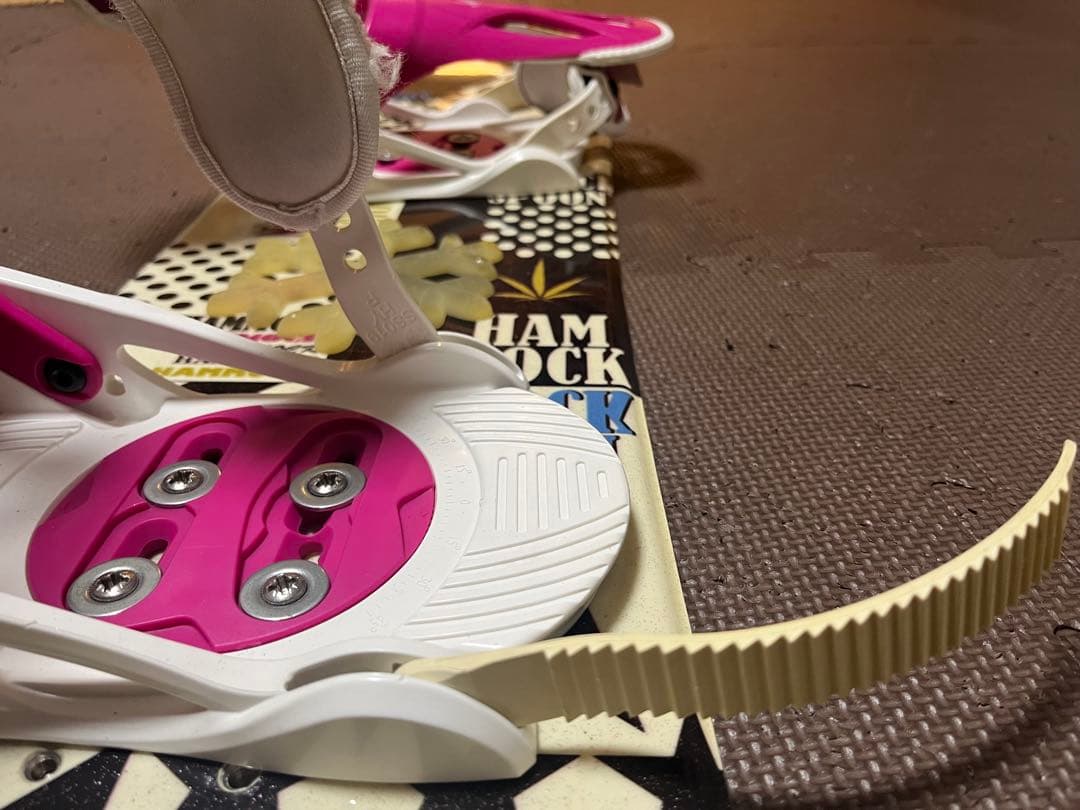 SPOON Hammock スノーボードビンディング ピンク　110