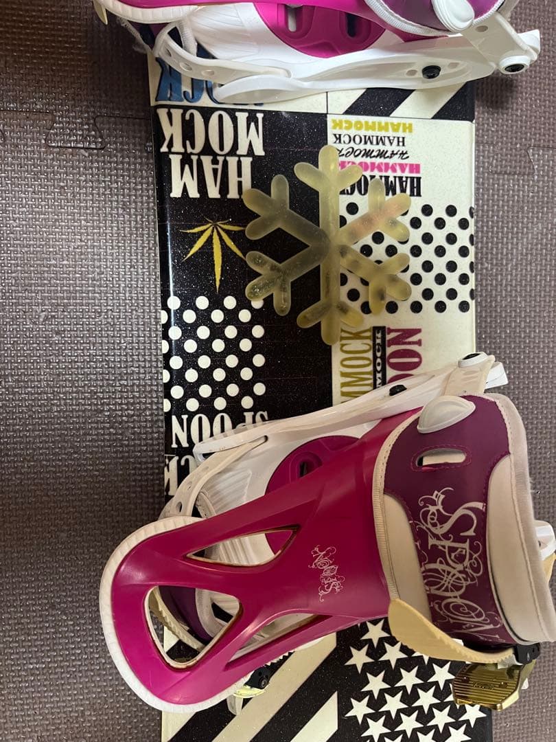 SPOON Hammock スノーボードビンディング ピンク　110