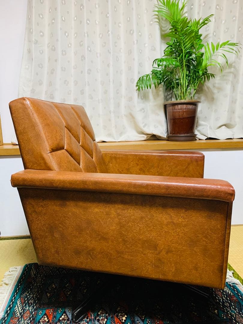 【1/15で終了】ビンテージデザイン アメリカ セレクトショップ1人掛けソファ