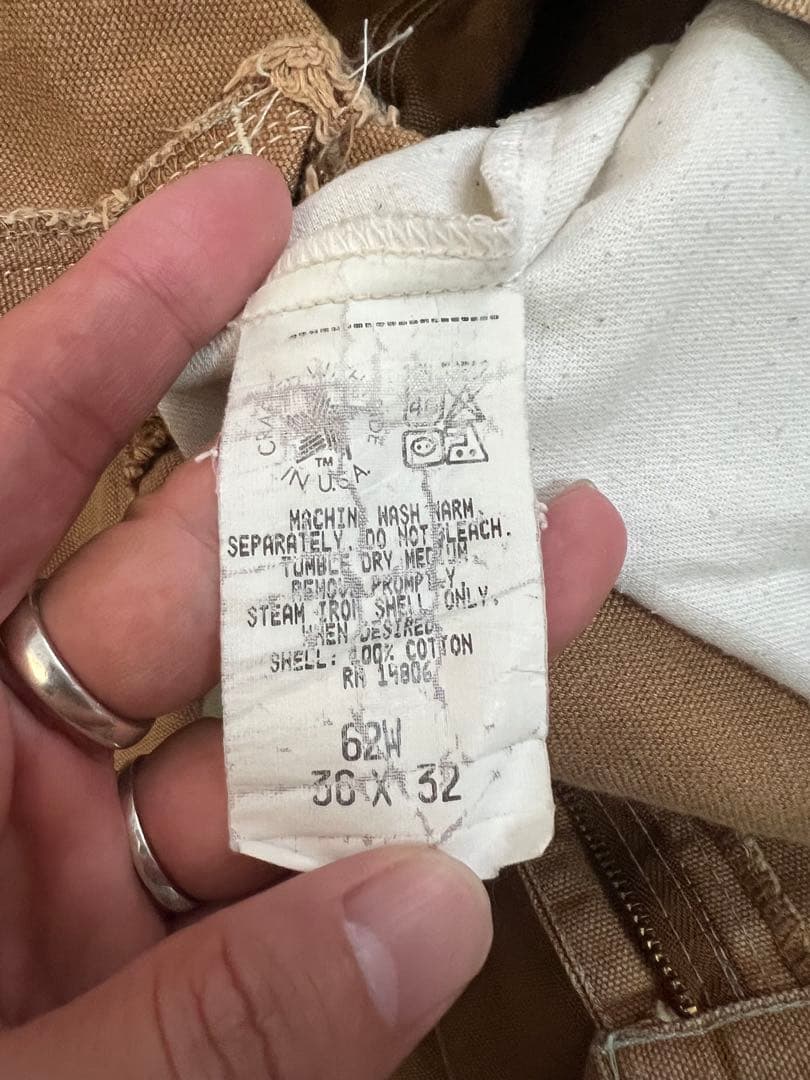 し*ぴ様 Carhartt 80s 星タグ　ダブルニー