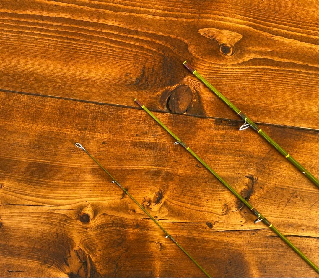 トラウトロッド　パックロッド　ブランクス　グラスロッド　渓流釣り　モスグリーン