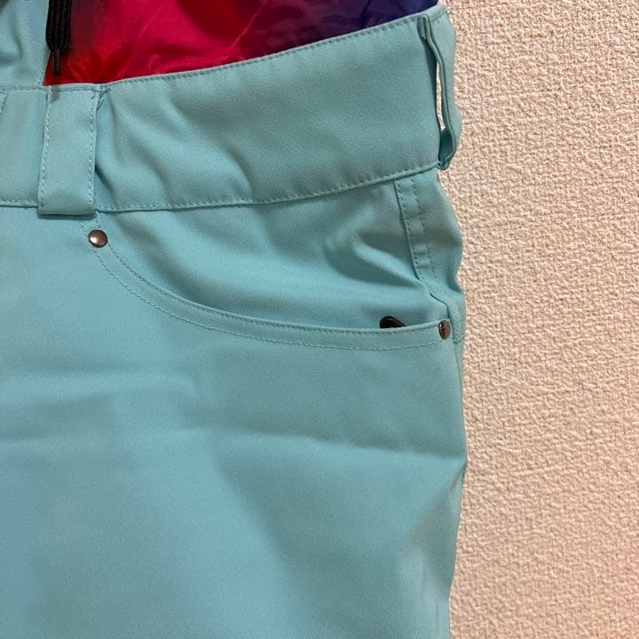 Mサイズ【SPOON】スノーボードパンツ 水色