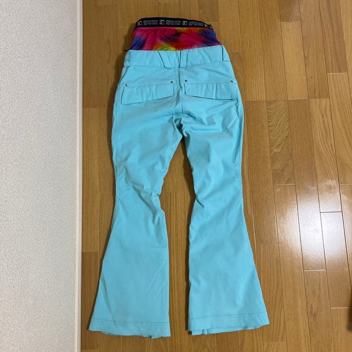 Mサイズ【SPOON】スノーボードパンツ 水色